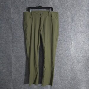 Desert Dunes Pants Men's Size 36x30 Olive Green Lightweight Casual Solid Nylon